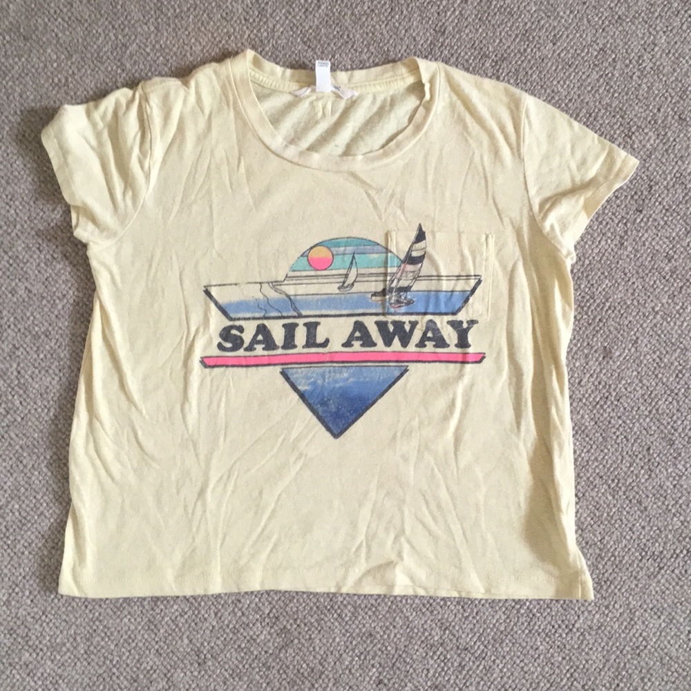 Yellow Sail Away short Sleeve